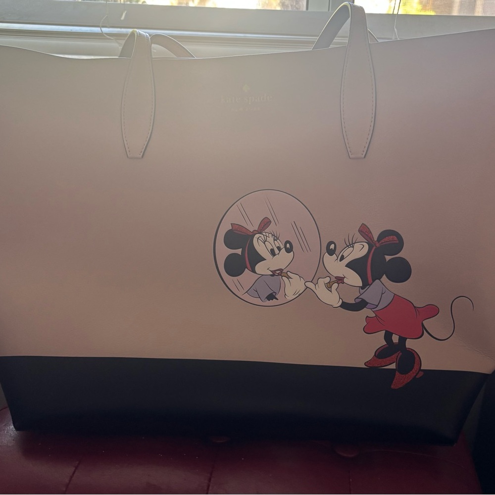 Kate Spade Minnie Mouse Tote - Black and Cream